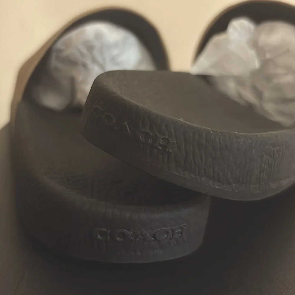 Coach Brown Slide Slippers - Picture 4 of 4